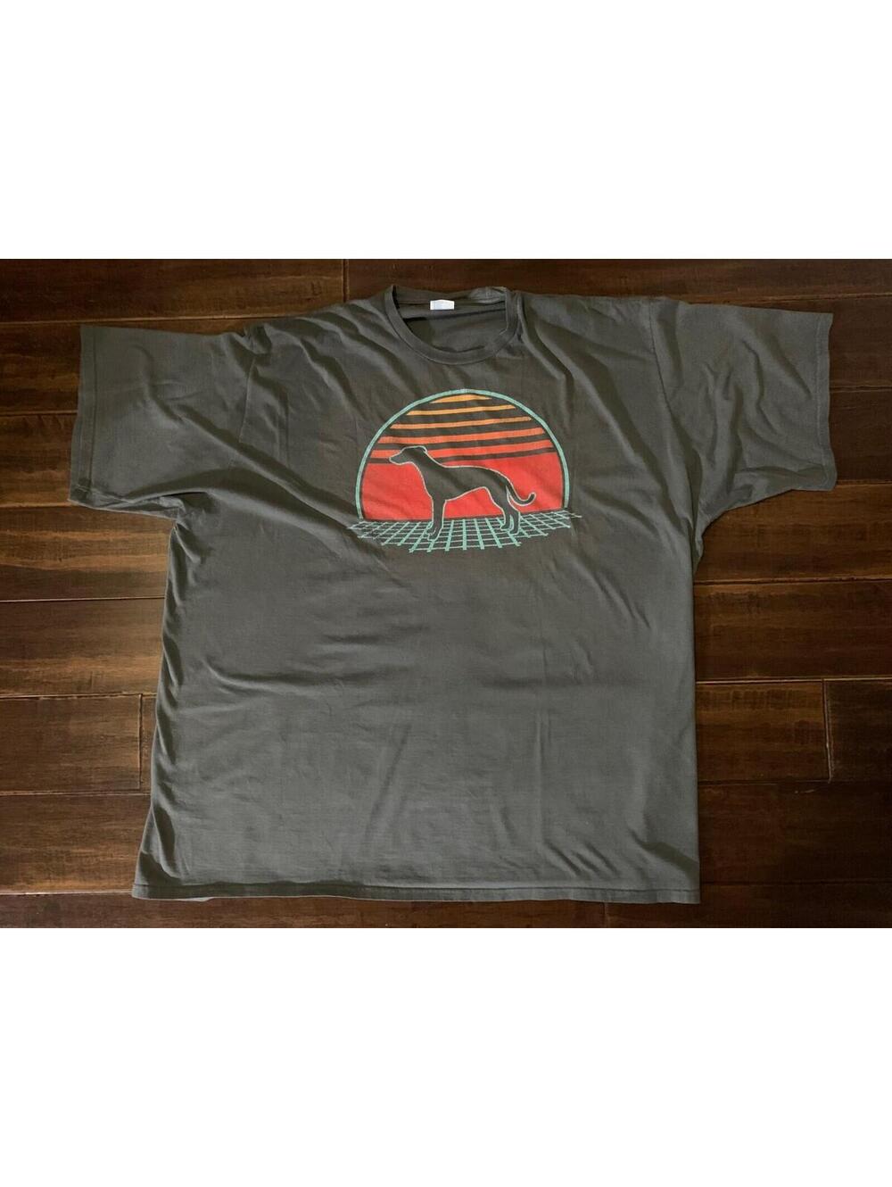 Men's 5XL Short Sleeve Italian Greyhound Design Print TShirt
